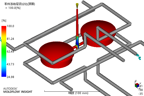 端盖注塑成型工艺及模具设计-含模流